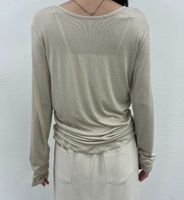  「〈NUE〉シアーヘンリー2WAYトップス」|Tシャツ・カットソー|