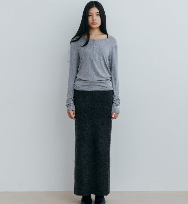  「〈NUE〉シアーヘンリー2WAYトップス」|Tシャツ・カットソー|