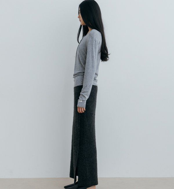  「〈NUE〉シアーヘンリー2WAYトップス」|Tシャツ・カットソー|