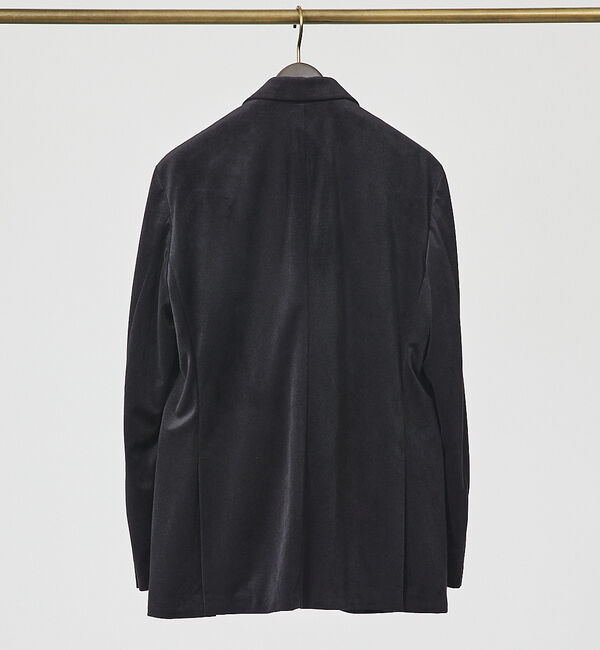 ABAHOUSE「【セットアップ対応/FLEX JACKET】ベロア ツイル & コールプリント」|テーラードジャケット|