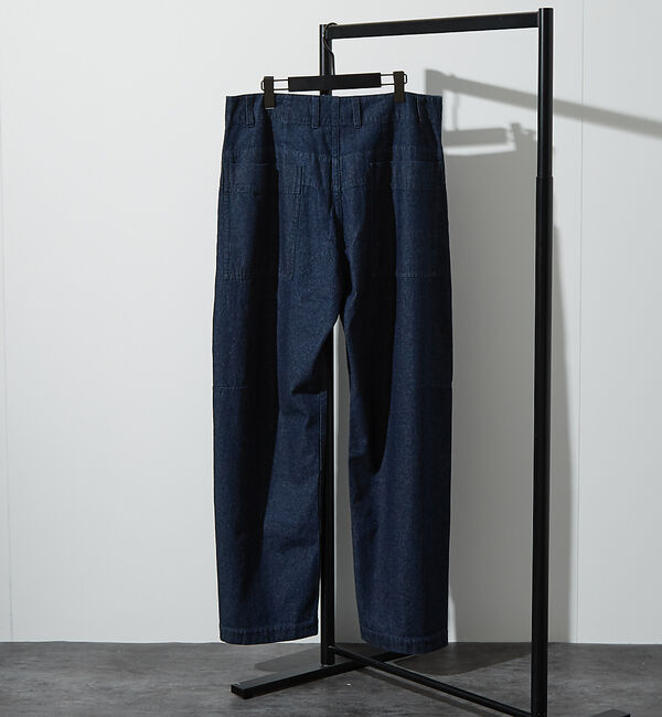 ABAHOUSE「【ヴィンテージ加工】 LIGHT CURVED DENIM /ワイドデニム/ライ」|デニム|