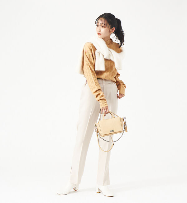 Rouge vif「パウダリーストレッチスリットパンツ」|その他|