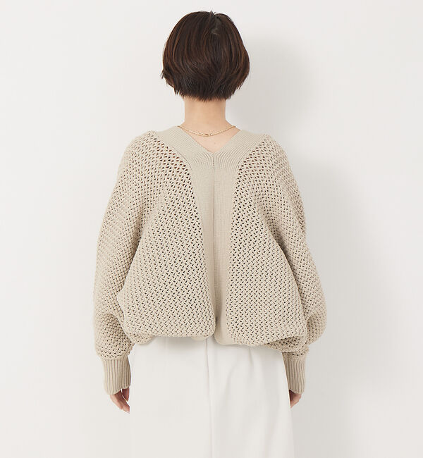 Rouge vif「ストレッチリリヤーンニットボレロ」|カーディガン|