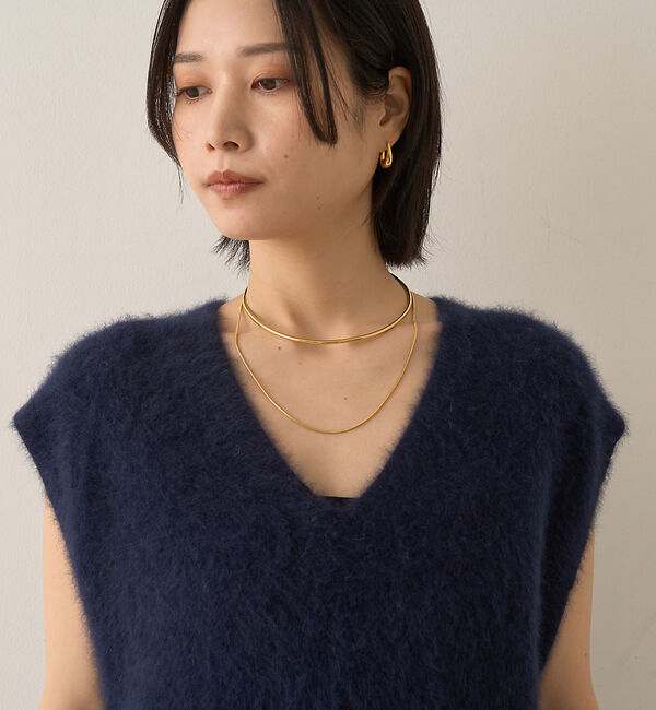 Rouge vif「フォックスウール ニットベスト」|ニット・セーター|
