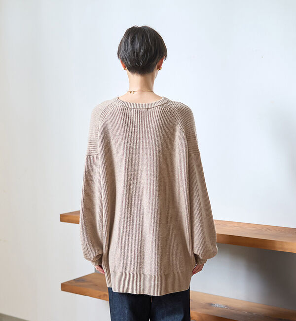 Rouge vif「【ストールセット】ポケット付片畦ニットプルオーバー」|ニット・セーター|