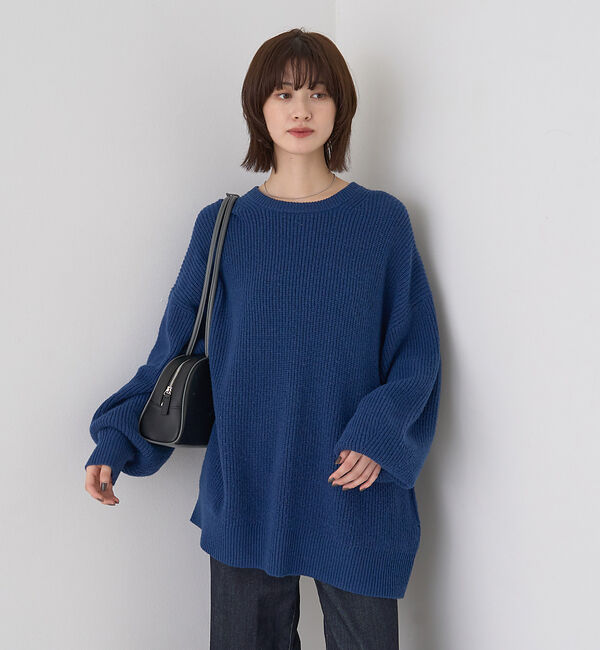 Rouge vif「【ストールセット】ポケット付片畦ニットプルオーバー」|ニット・セーター|