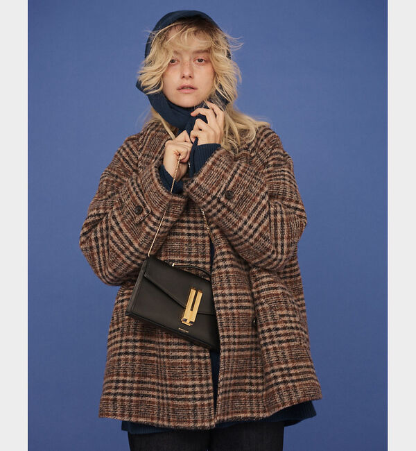 Rouge vif「【2サイズ展開】ウール混ショート丈スライバーコート」|その他|