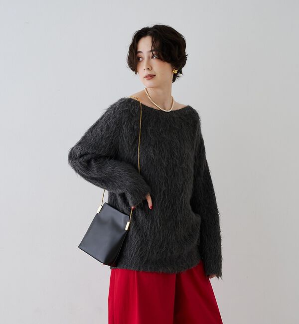 Rouge vif「モヘア混シャギーニットプルオーバー【予約】」|ニット・セーター|