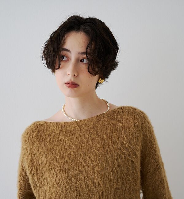 Rouge vif「モヘア混シャギーニットプルオーバー【予約】」|ニット・セーター|