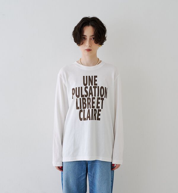 Rouge vif「ロゴ＆フォトロングスリーブTシャツ」|Tシャツ・カットソー|