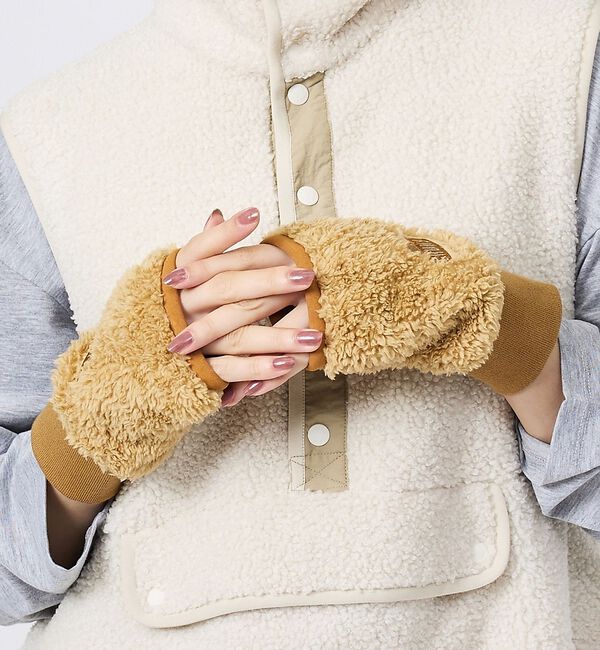 Rouge vif「【CHUMS/チャムス】Bonding Fleece Cuff Gaiter/手」|手袋|キャメル