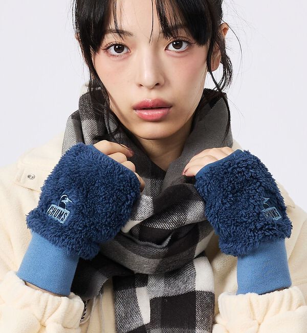 Rouge vif「【CHUMS/チャムス】Bonding Fleece Cuff Gaiter/手」|手袋|ネイビー
