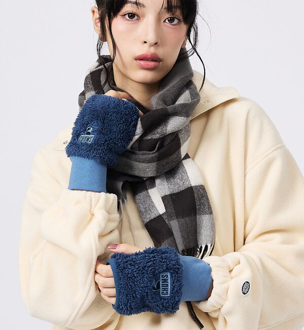 Rouge vif「【CHUMS/チャムス】Bonding Fleece Cuff Gaiter/手」|手袋|