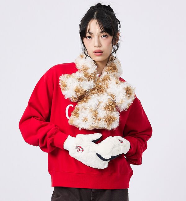 Rouge vif「【CHUMS/チャムス】Booby Elmo Mitten/手袋/グローブ/防寒」|手袋|