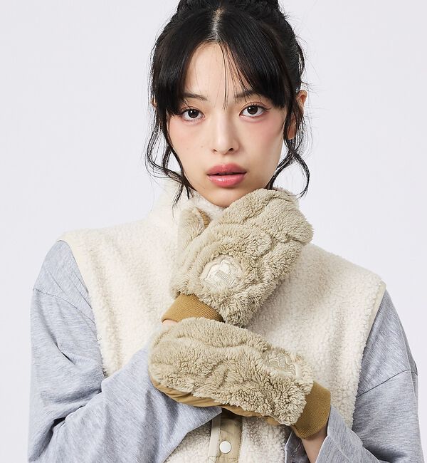 Rouge vif「【CHUMS/チャムス】Booby Elmo Mitten/手袋/グローブ/防寒」|手袋|ベージュ