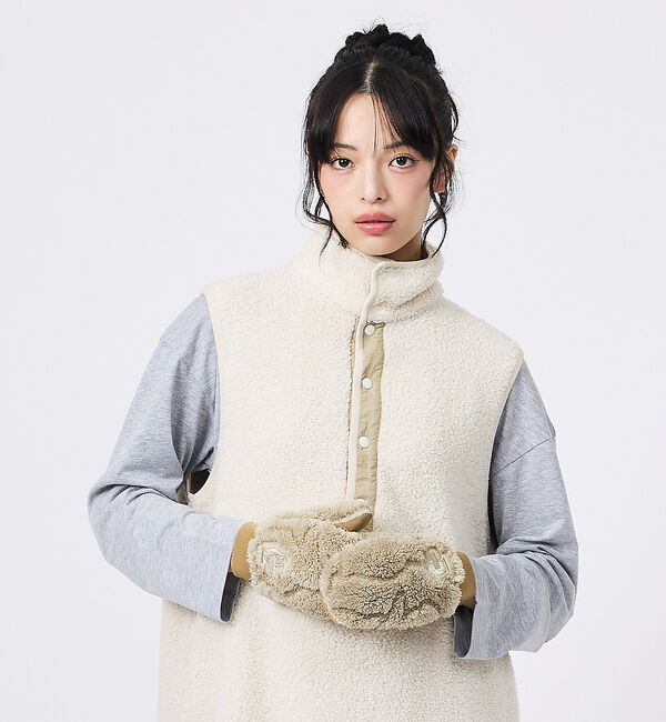 Rouge vif「【CHUMS/チャムス】Booby Elmo Mitten/手袋/グローブ/防寒」|手袋|