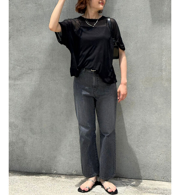 qualite「【インナーキャミ付き】シアードルマンT」|Tシャツ・カットソー|