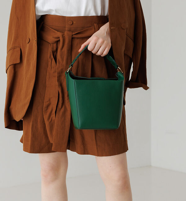 LOWELL things「【GISELe掲載】Macheri/レザーBOX型ハンドショルダーBAG」|ハンドバッグ|