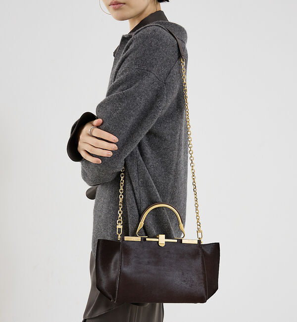 The Store by C' 「【ZANCHETTI】AMLETO20／アムレットバッグ」|ハンドバッグ|チョコ
