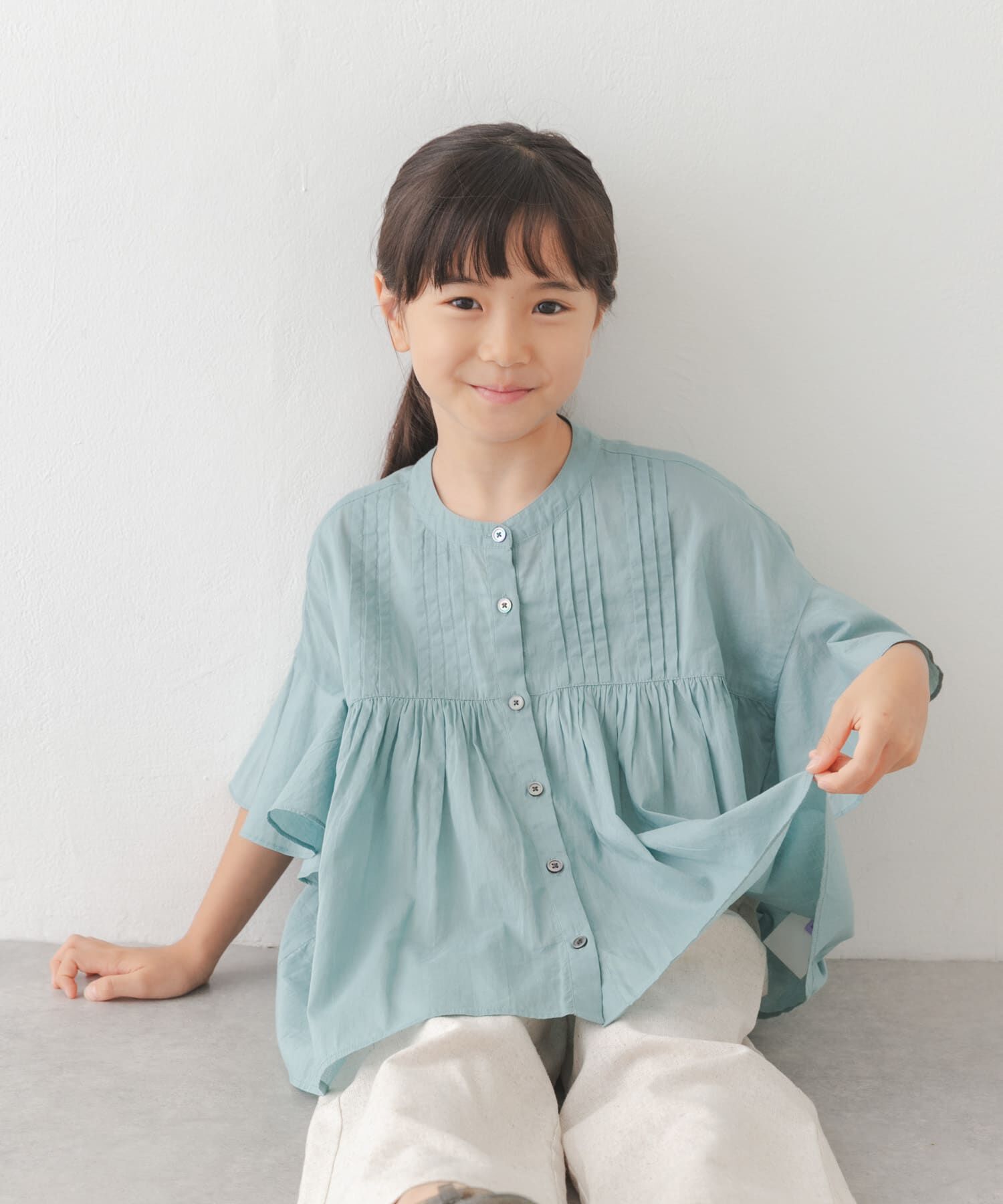 URBAN RESEARCH DOORS「『親子リンク』コットンボイルピンタックブラウス(KIDS)」|その他|