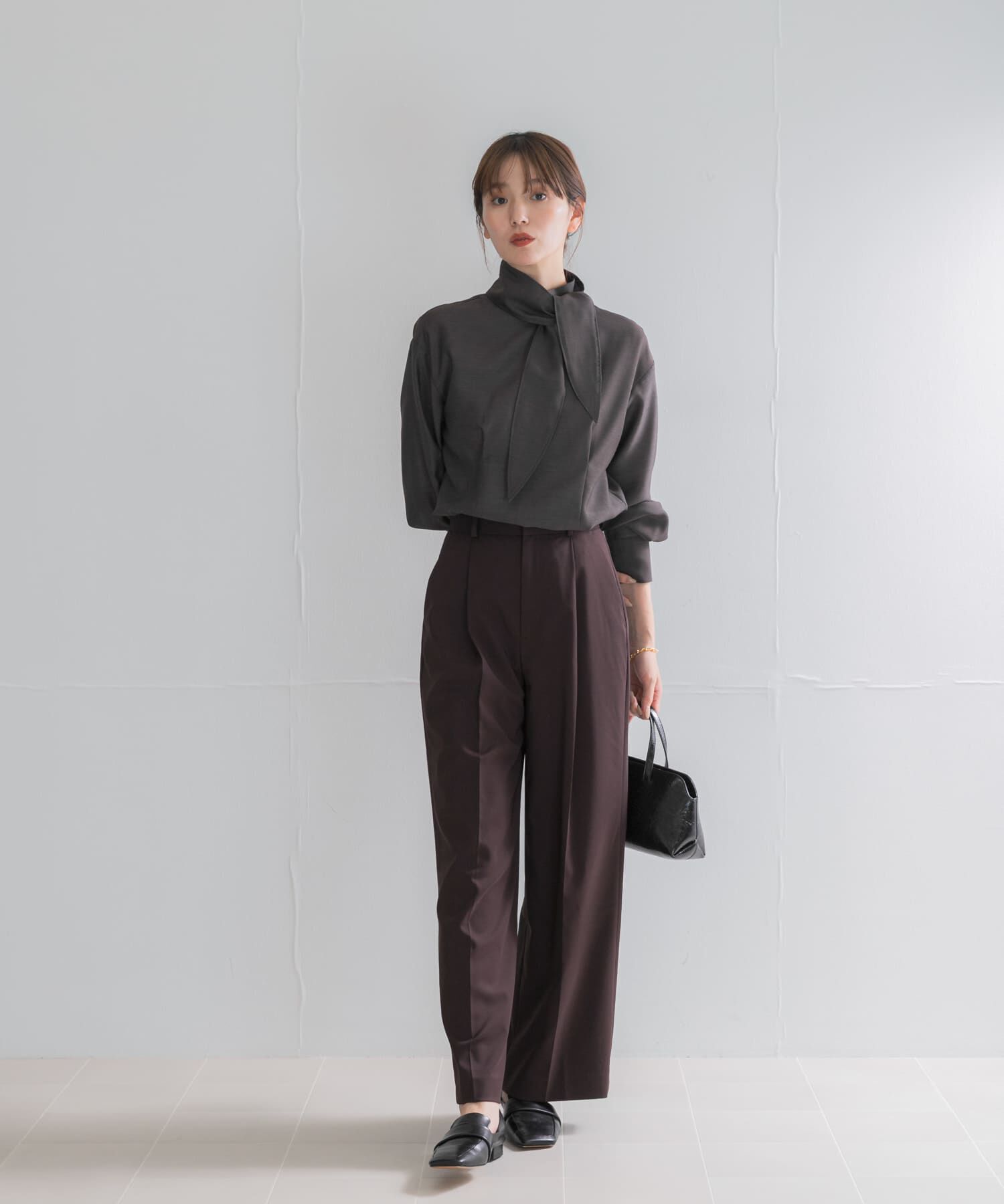 URBAN RESEARCH ROSSO「タイデザインセミシアーブラウス」|シャツ・ブラウス|