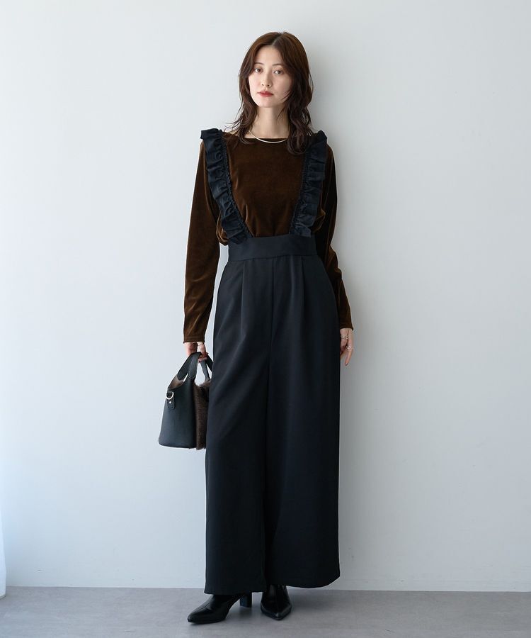 YECCA VECCA「ラッフルサロペット」|オールインワン|