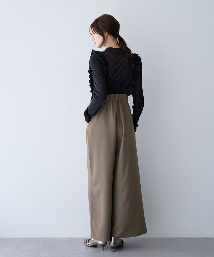 YECCA VECCA「ラッフルサロペット」|オールインワン|