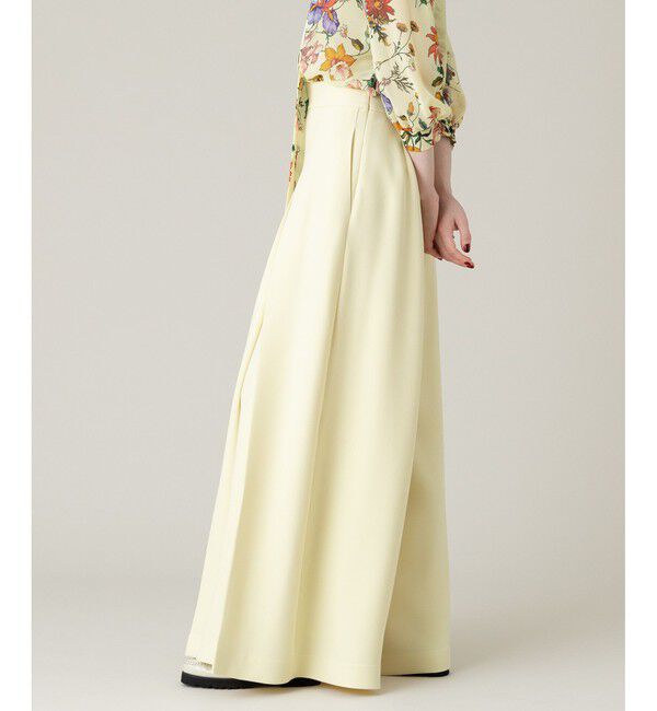 LOULOU WILLOUGHBY「【LOULOU WILLOUGHBY】ジョーゼットタックワイドパンツ」|その他|