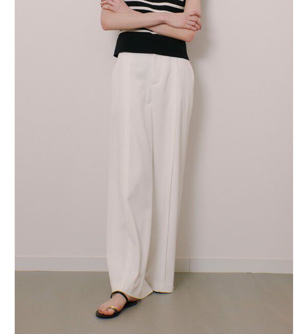LOULOU WILLOUGHBY「【LOULOU WILLOUGHBY】タックステッチワイドパンツ」|その他|