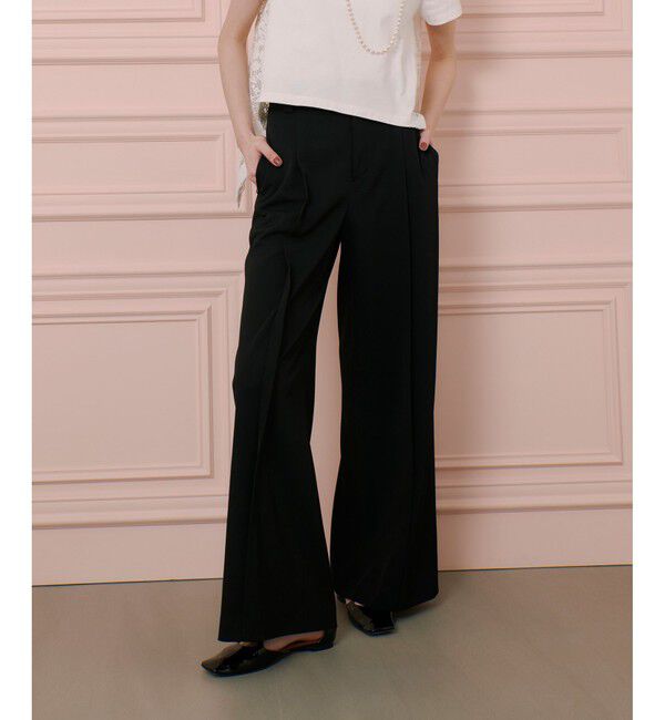 LOULOU WILLOUGHBY「【LOULOU WILLOUGHBY】タックステッチワイドパンツ」|その他|