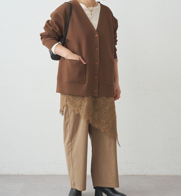  「レースレイヤードストレッチパンツ」|その他|