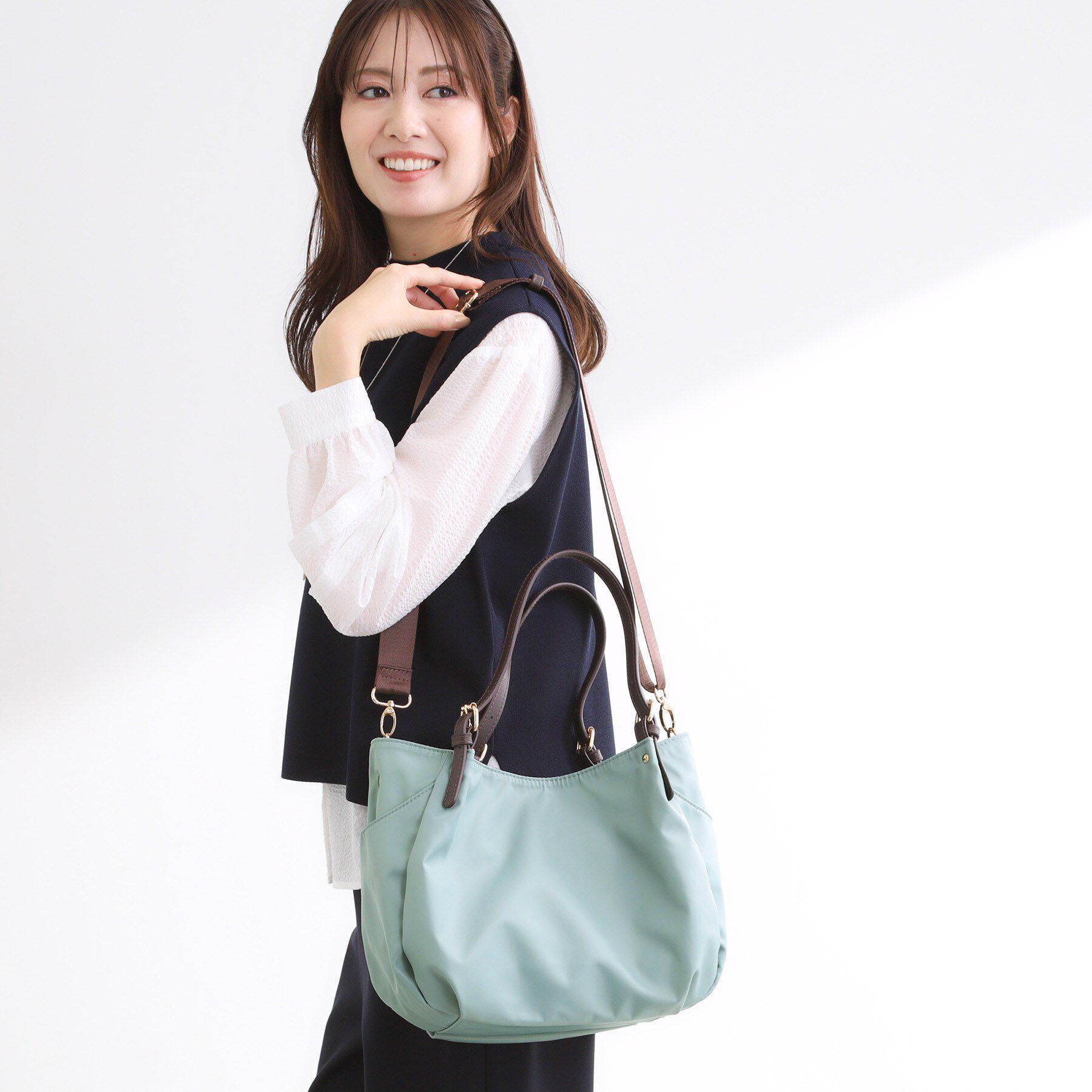 Reflect「【3WAY／しっかり収納／インナーバッグ入り／ショルダー付き】ナイロンバッグ」|ショルダー・メッセンジャー|
