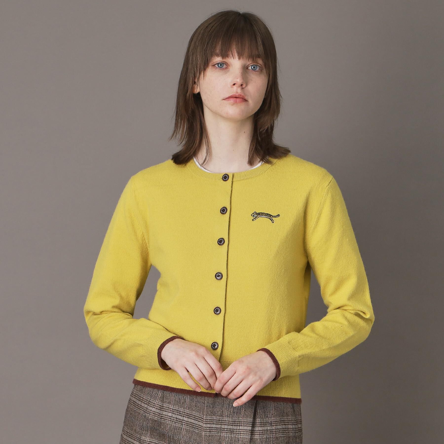 DRESSTERIOR「◆【CLASSY．12月号掲載】タイガーエンブロイダリークルーネックカーディガン」|カーディガン|