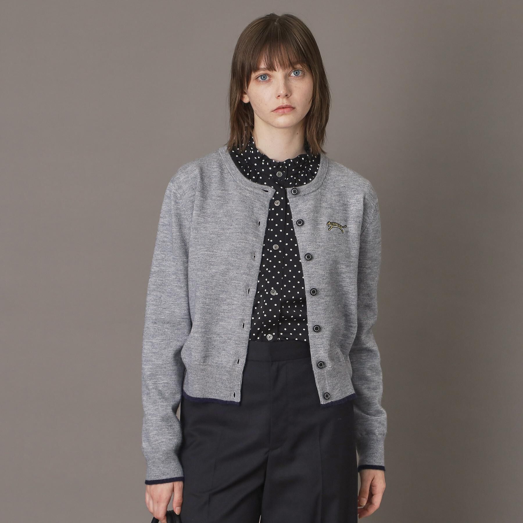 DRESSTERIOR「◆【CLASSY．12月号掲載】タイガーエンブロイダリークルーネックカーディガン」|カーディガン|