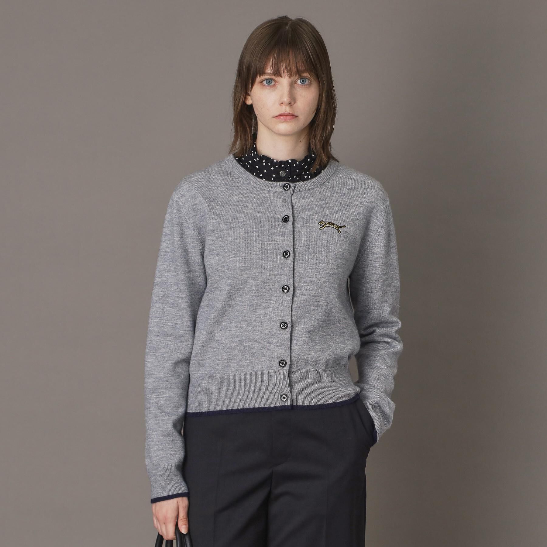 DRESSTERIOR「◆【CLASSY．12月号掲載】タイガーエンブロイダリークルーネックカーディガン」|カーディガン|