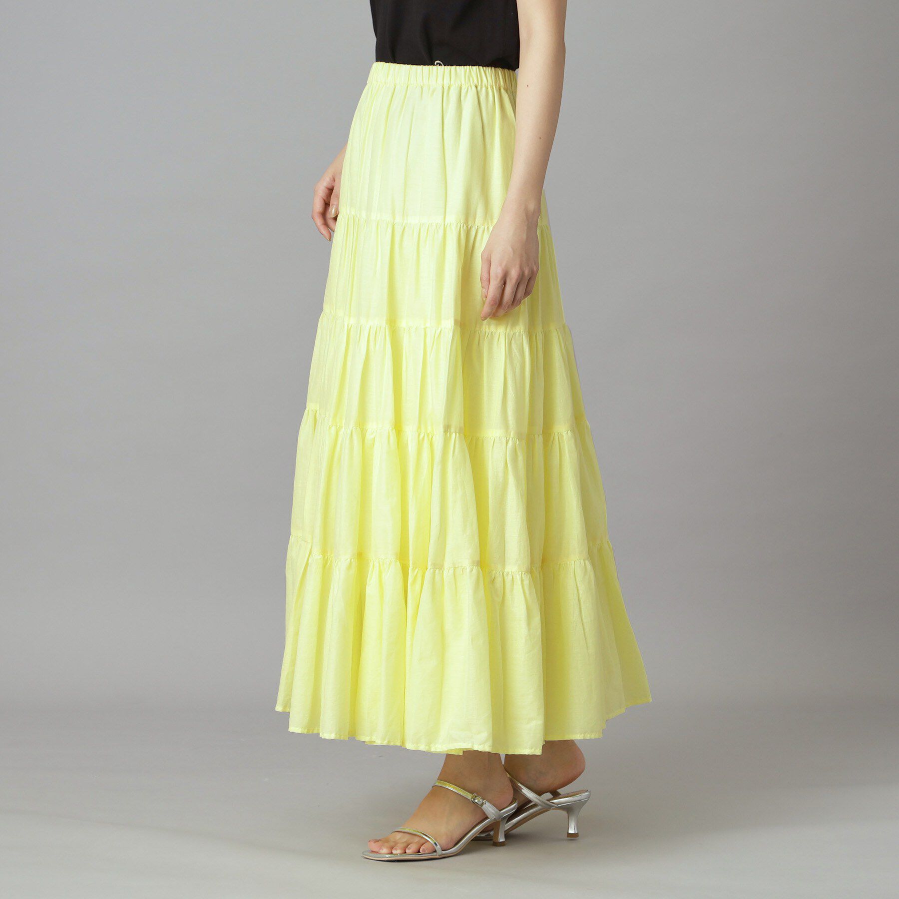 DRESSTERIOR「【再入荷】コットンボイルティアードスカート」|スカート|