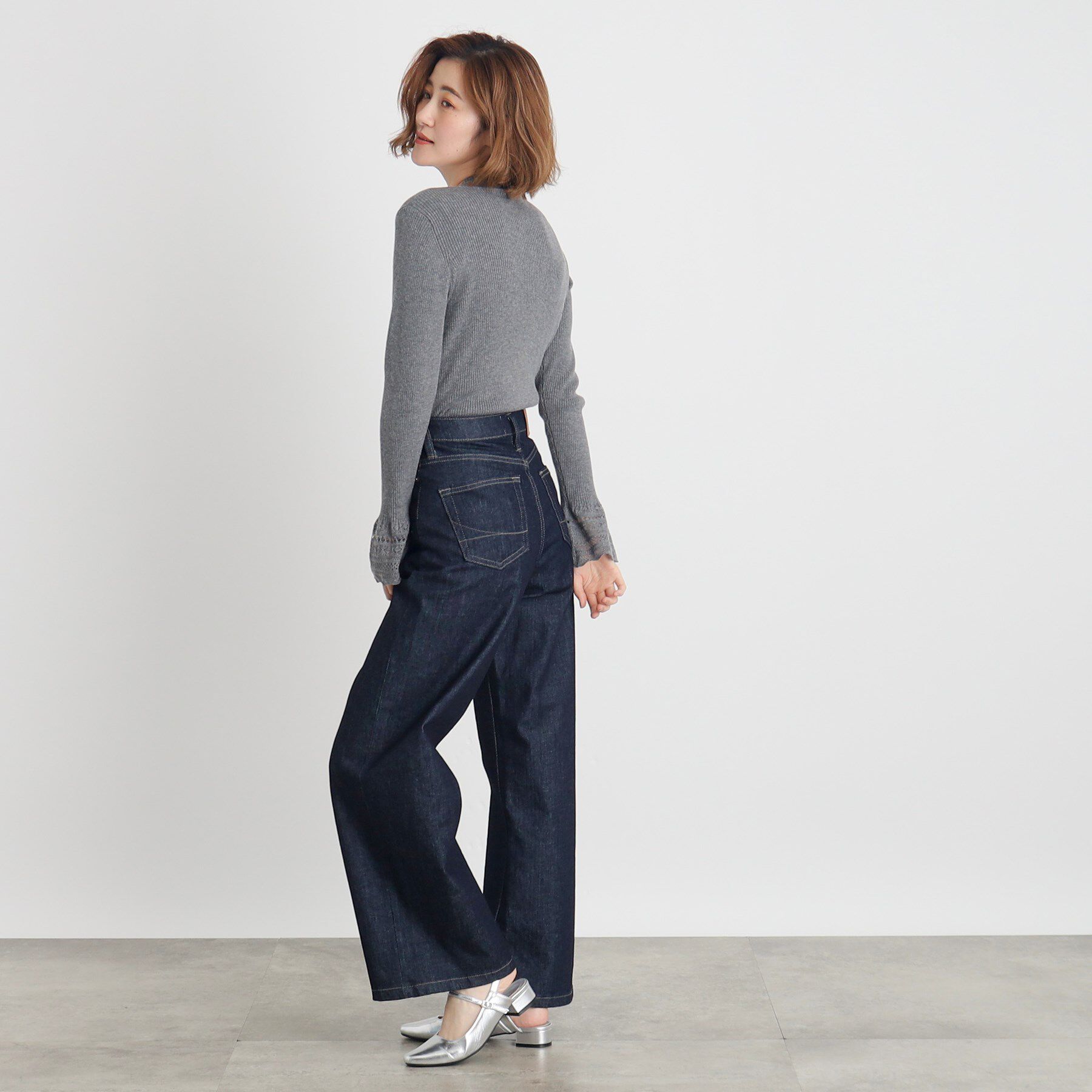 grove「【SOMETHING&times;grove別注】LISAWIDE DENIM PANTS」|デニム|