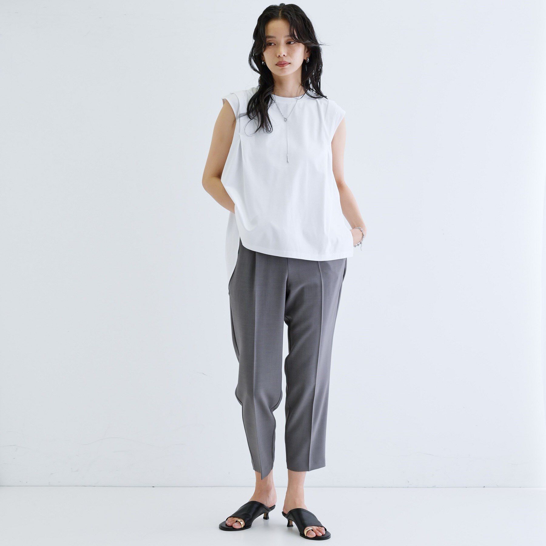GALLEST「【接触冷感／セットアップ対応】イージーテーパードパンツ【通勤・セレモニー】」|その他|
