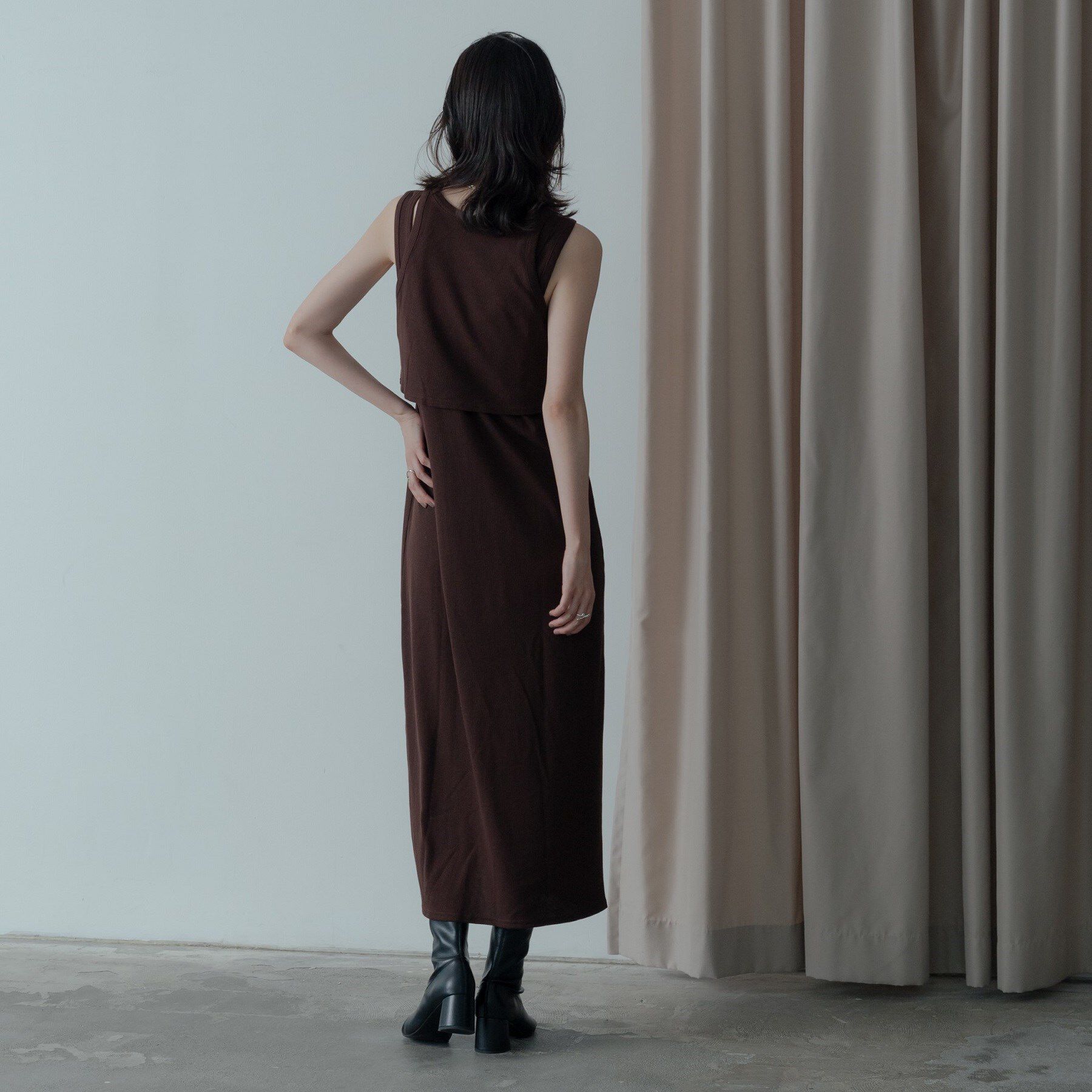 GALLEST「タンクトップレイヤードワンピース」|ワンピース|