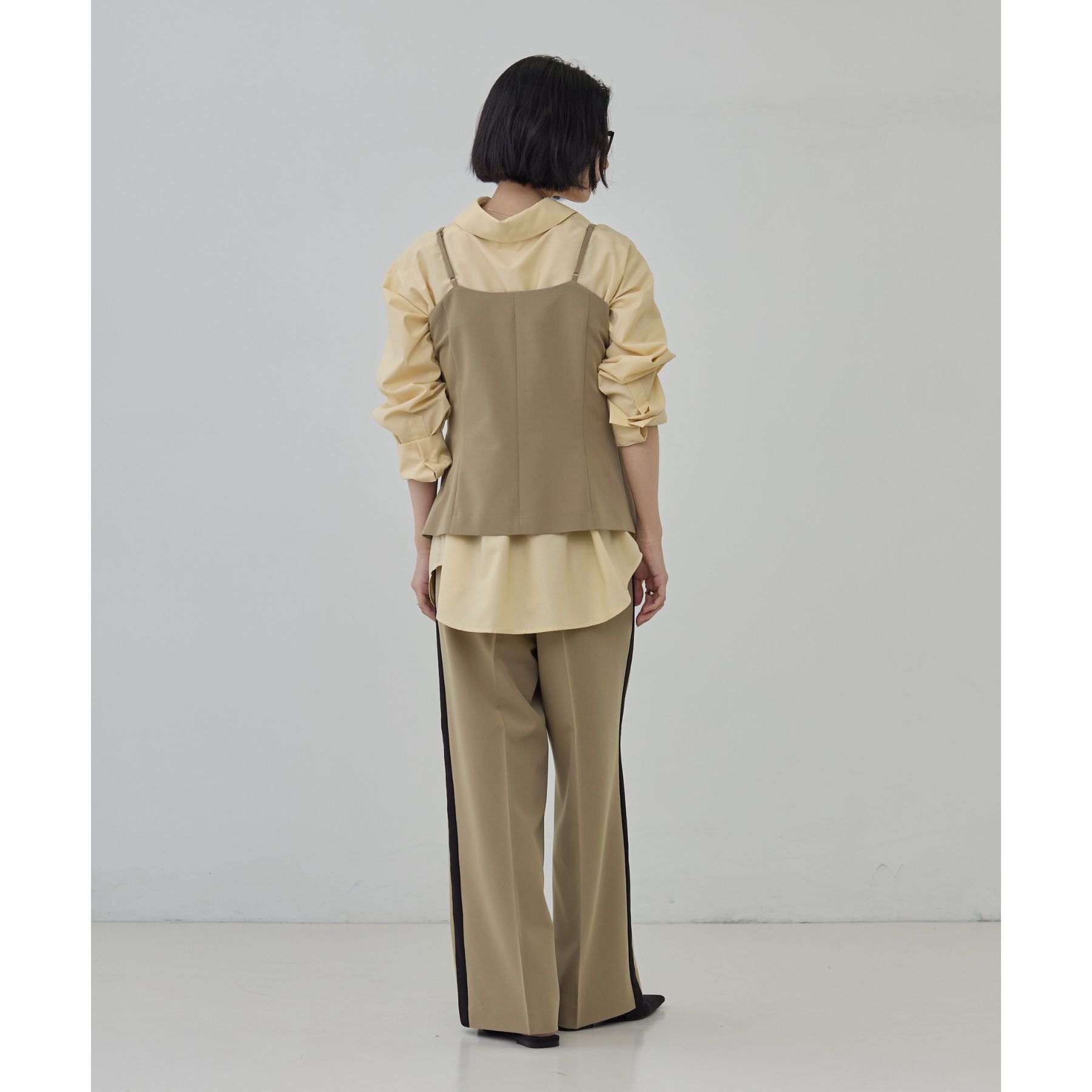 GALLEST「Comfy Slacks｜イージーサイドラインワイドパンツ【LIVE紹介／上枝みどりさん着用／通勤】」|その他|
