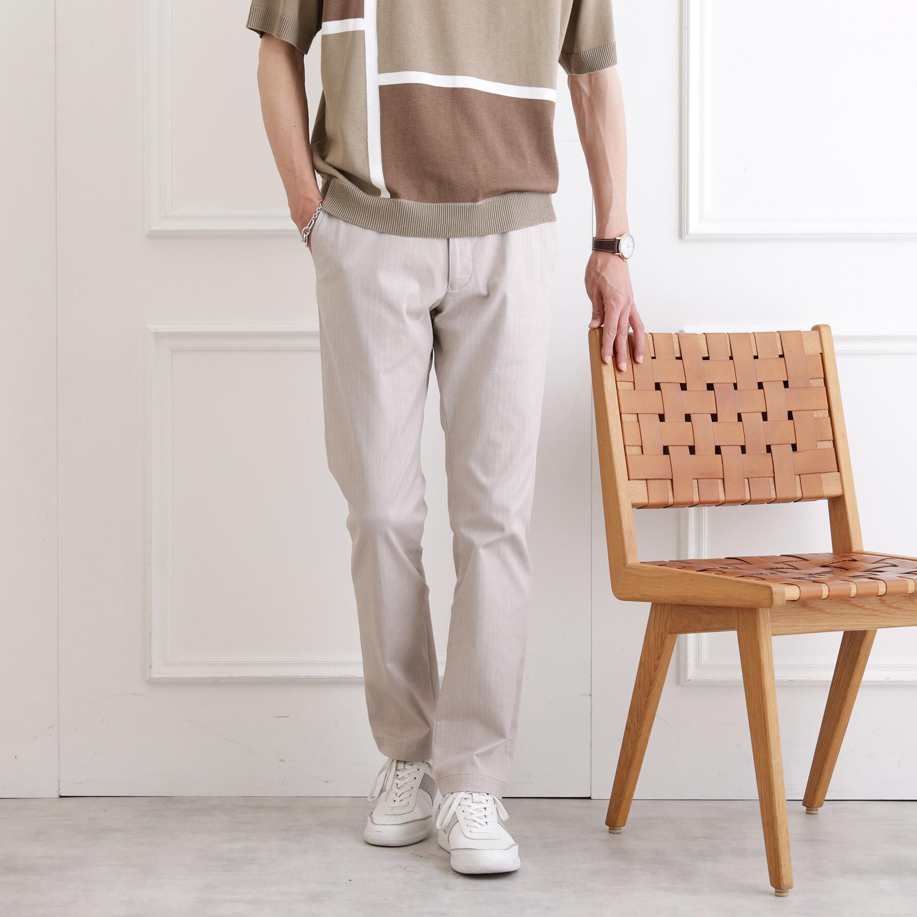 TAKEO KIKUCHI「【全7サイズ&times;8色展開！】トップマルチヘリンボン パンツ」|その他|