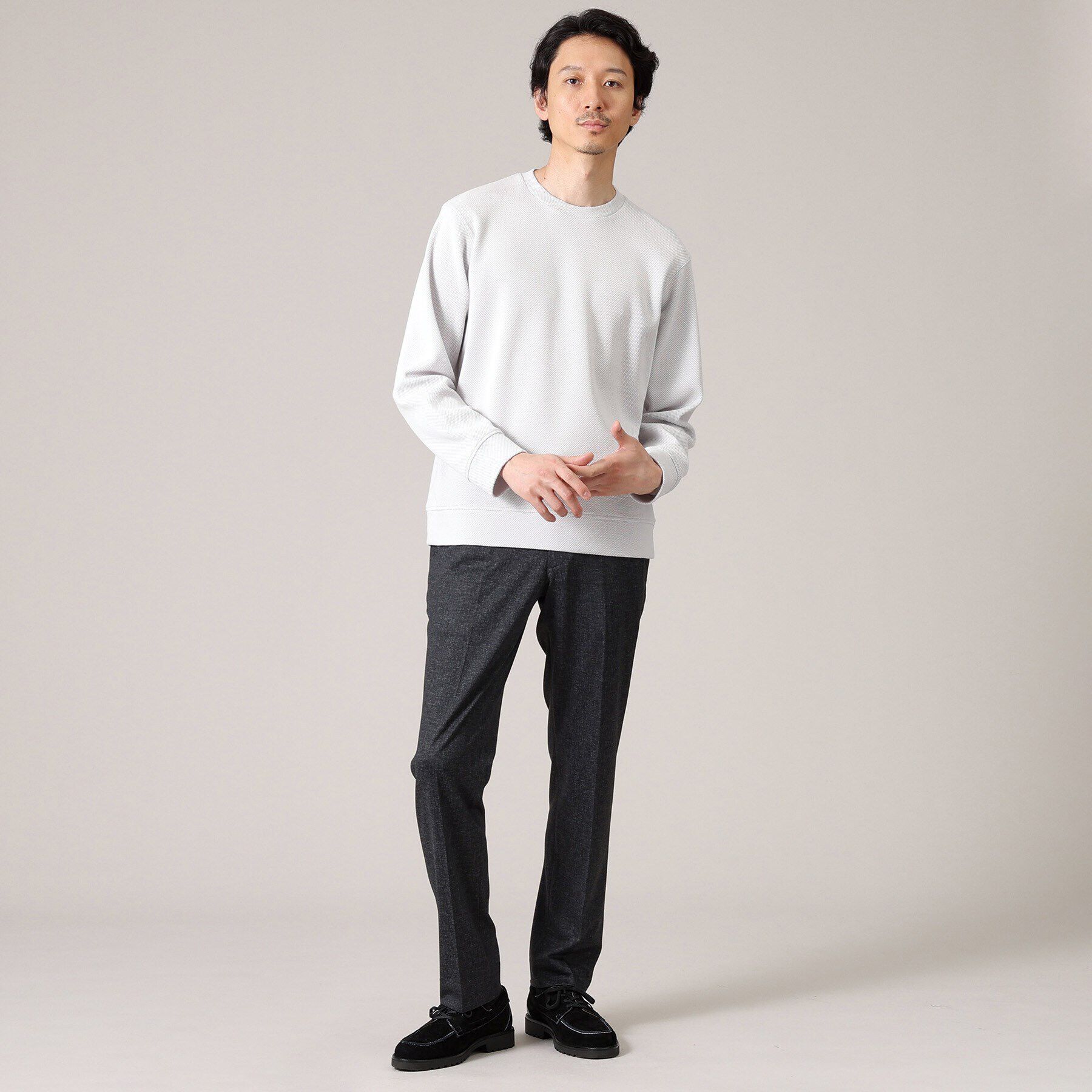 TAKEO KIKUCHI「【ONOFF対応】TRダブルニット ストレッチパンツ」|その他|