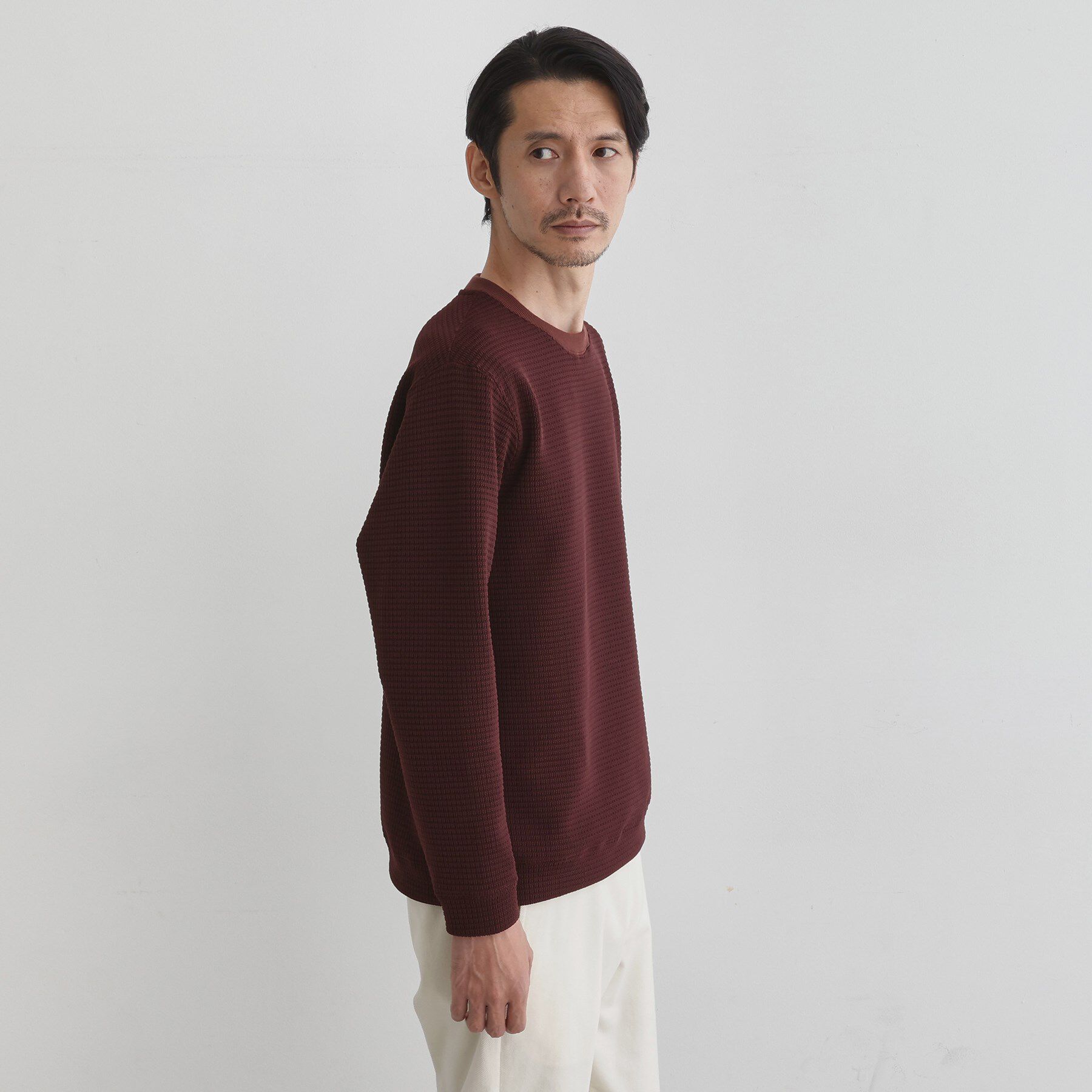 TAKEO KIKUCHI「ニットライク プルオーバー」|Tシャツ・カットソー|