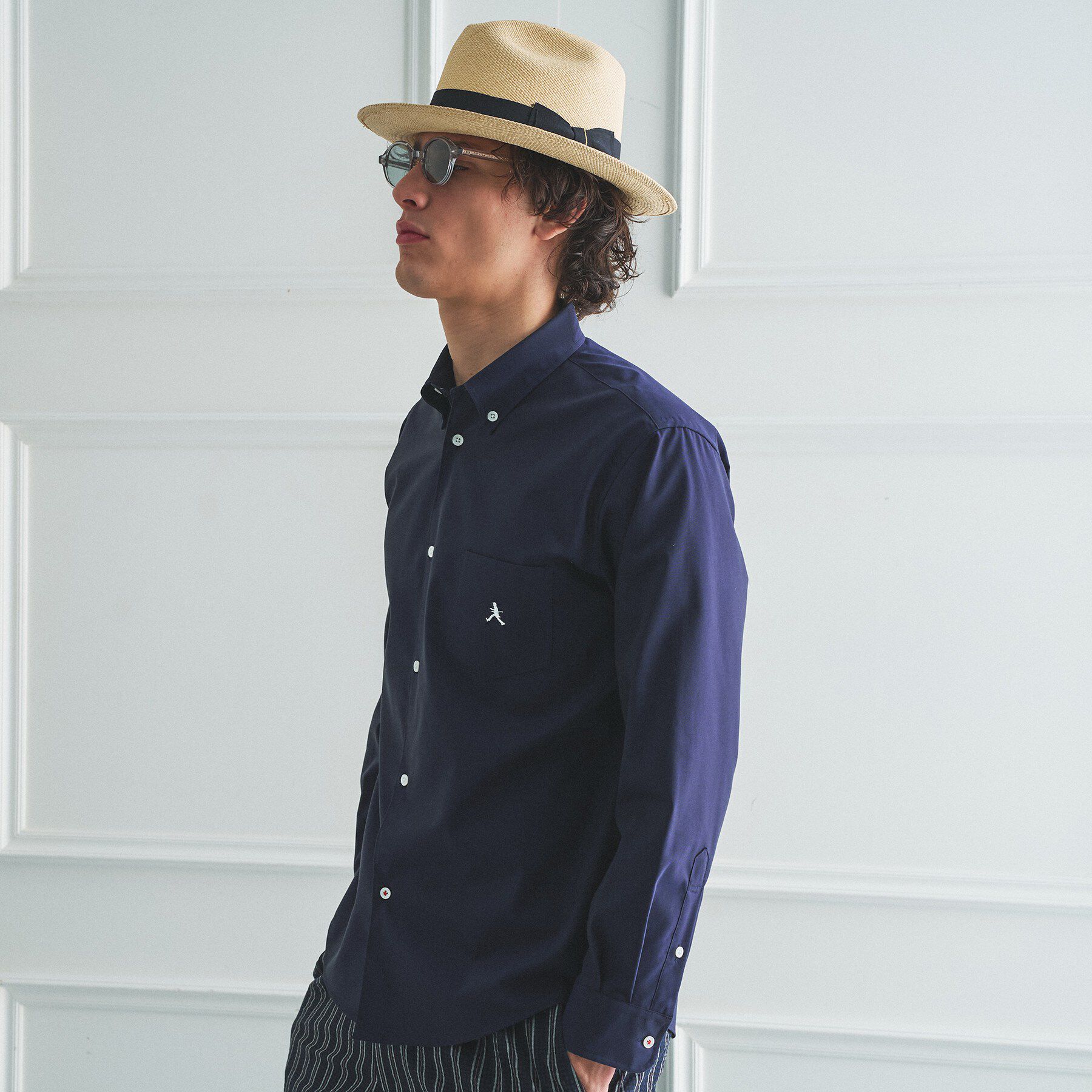 TAKEO KIKUCHI「【BOWLER HAT LABEL】ボーラーハットウォーカー刺繍 ボタンダウンシャツ」|シャツ・ブラウス|