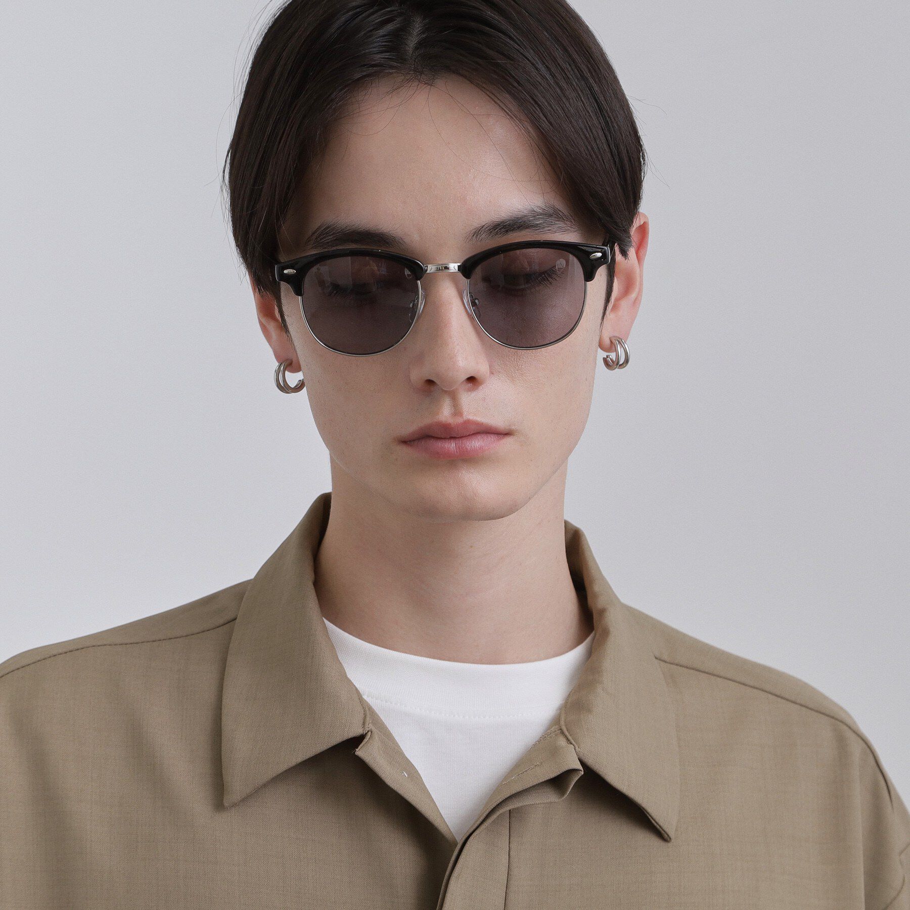 tk.TAKEO KIKUCHI「【ステンレス】ダブルフープピアス」|ピアス|