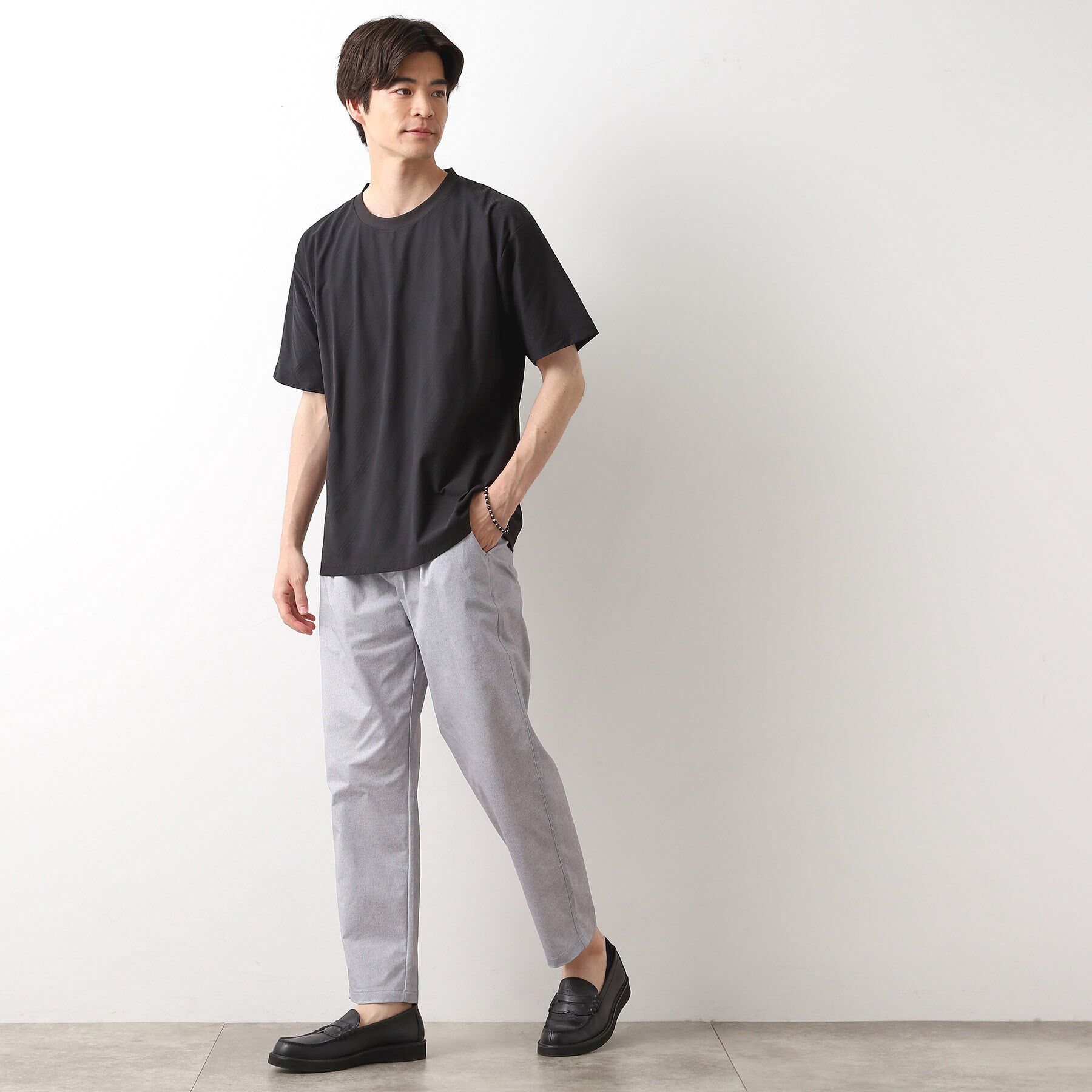THE SHOP TK「スマートムーブメッシュバーズアイイージーパンツ　【軽量/洗濯機OK/セットアップ可】」|その他|
