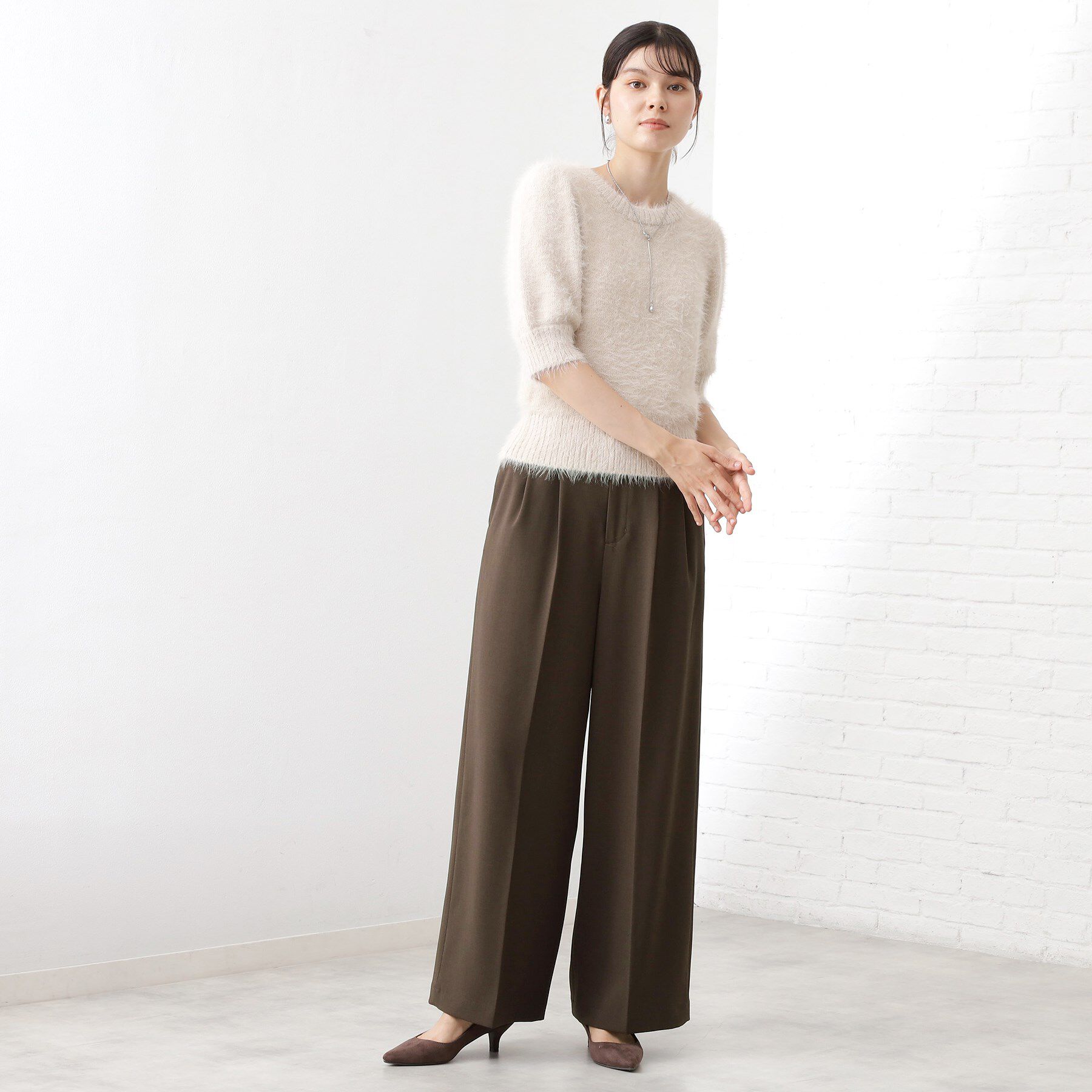 THE SHOP TK「【きれいめもカジュアルもお任せ】2タックワイドパンツ【セットアップ可】」|その他|