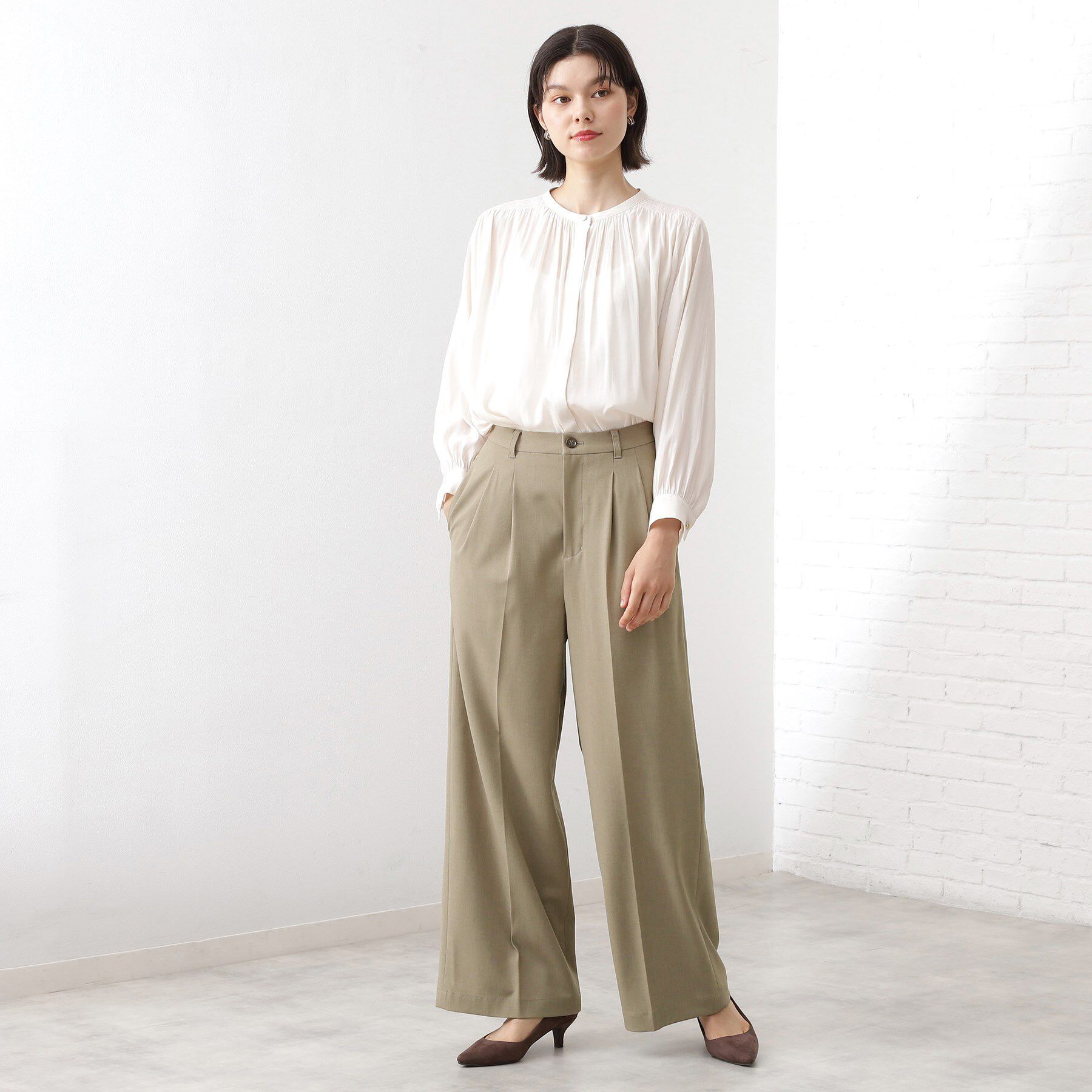 THE SHOP TK「【きれいめもカジュアルもお任せ】2タックワイドパンツ【セットアップ可】」|その他|