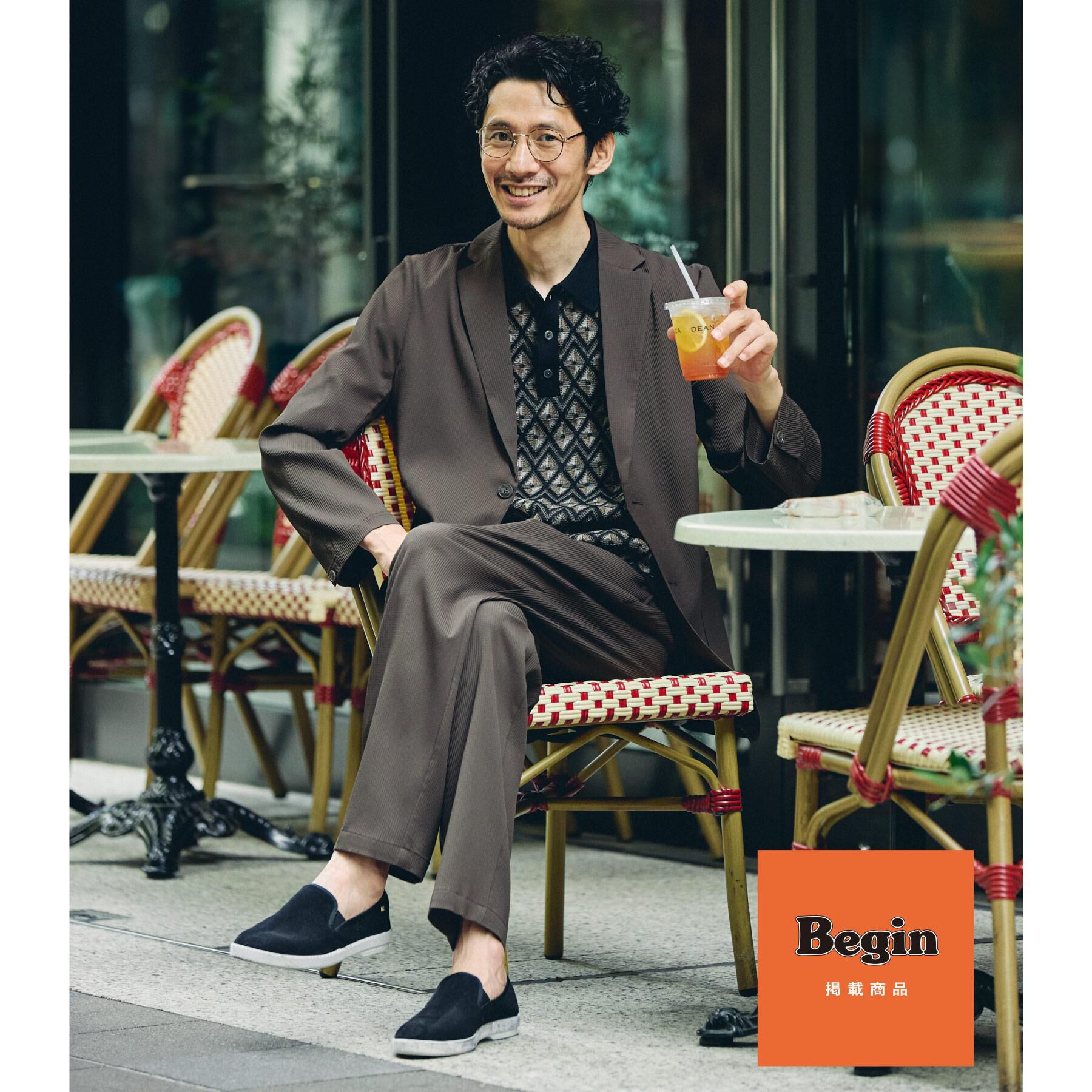 THE SHOP TK「【Begin/ビギン10月号掲載】楊柳スマートジャケット　軽量/洗濯機OK/セットアップ可」|テーラードジャケット|