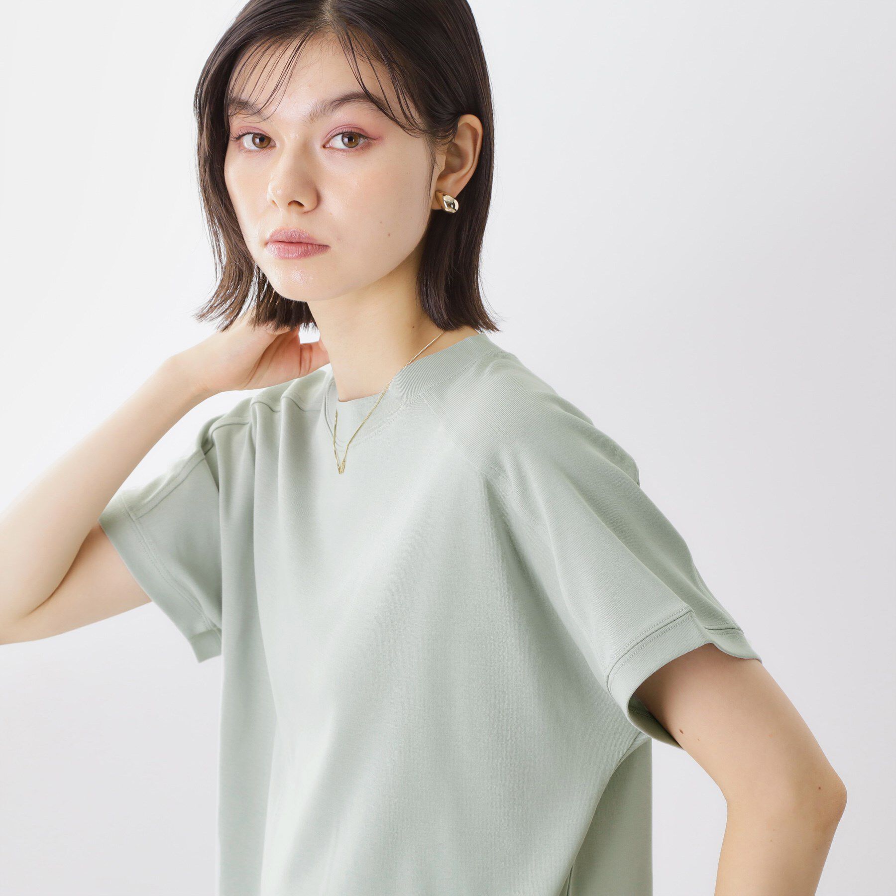THE SHOP TK「【汗染み防止】ラグランスリーブTシャツ【洗濯機OK/UVケア】」|Tシャツ・カットソー|